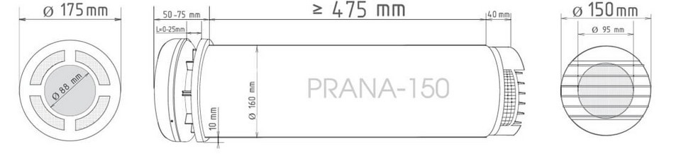 Монтаж рекуператора PRANA – 150